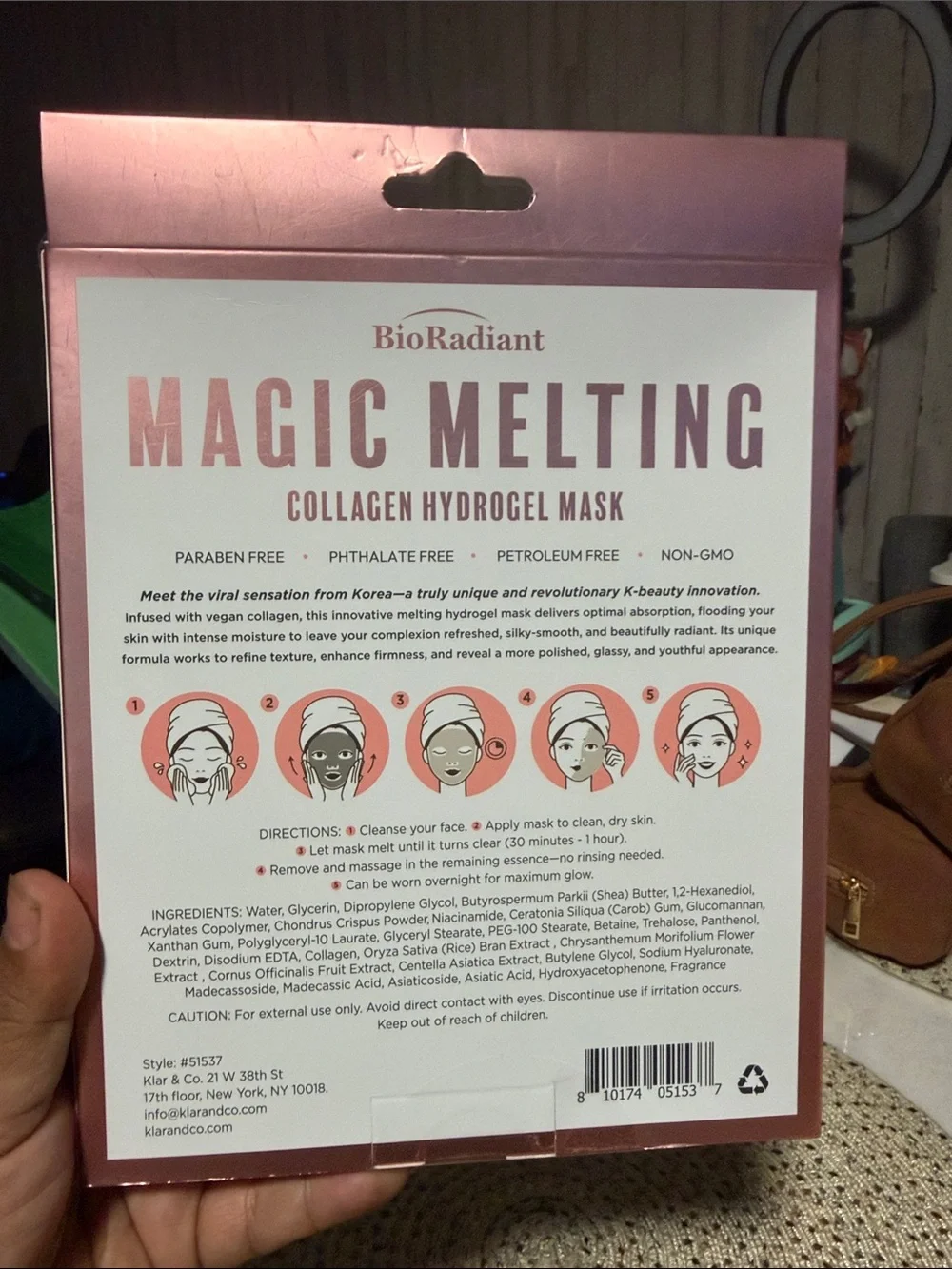 Magic Melting Collagen Hydrogel Mask - 3pcs